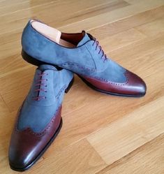Blue Brown Formal Shoes - Sophisticated Men's Footwear.