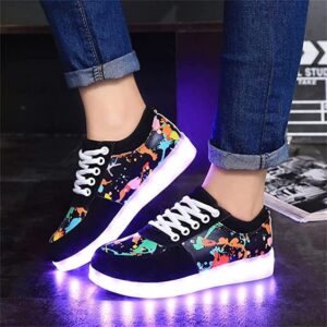 GlowSoles LightStride Sneakers LuminaFootwear RadianceRun Shoes