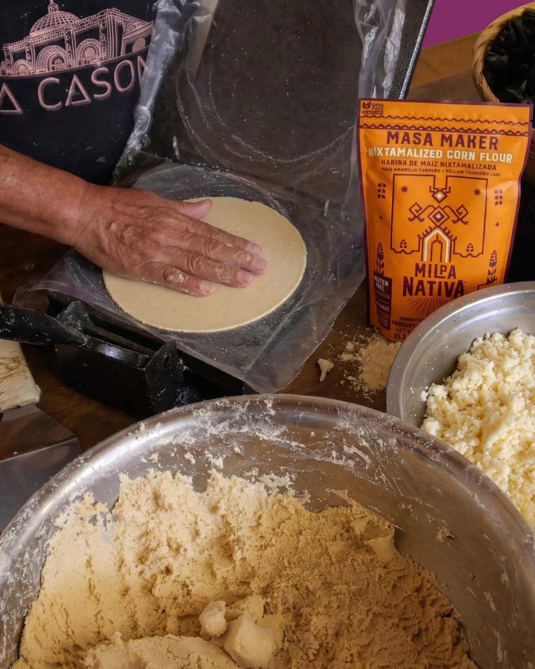 Masa para hacer tortillas-Milpa Nativa